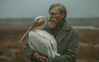 Обнимашки в Омском зоопарке, или Как старый пеликан нашёл себе верного друга Обнимашки в Омском зоопарке, или Как старый пеликан нашёл себе верного друга