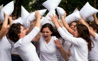 Разрешённый психологами "беспредел": бои подушками, как лекарство от хандры и безопасный выход агрессии Разрешённый психологами "беспредел": бои подушками, как лекарство от хандры и безопасный выход агрессии